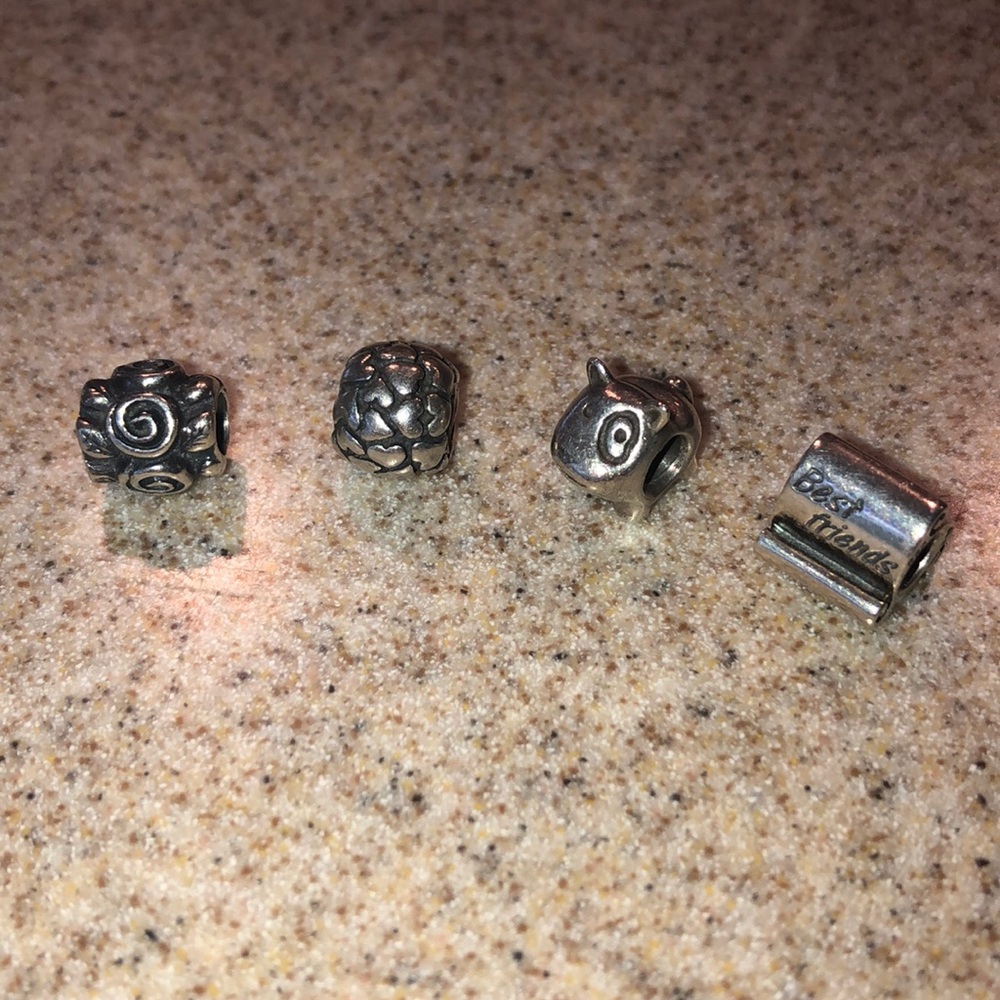 PANDORA sterling silver charms